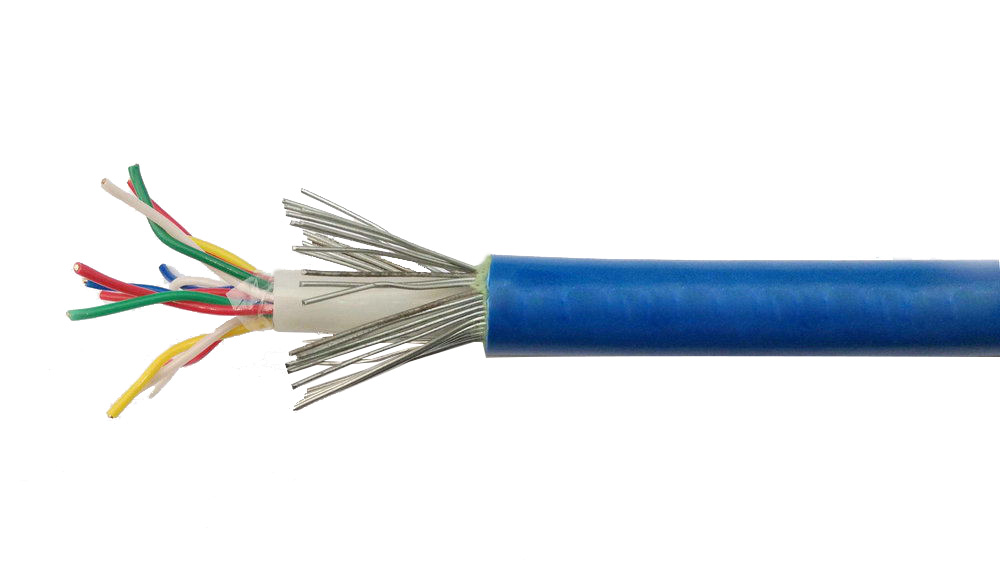 Communication cable for mine